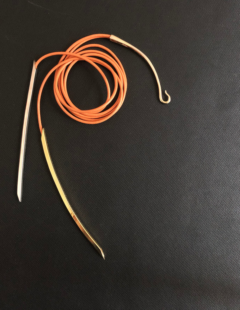 18k gold Double Pole Necklace