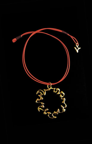 18k gold Double Pole Necklace