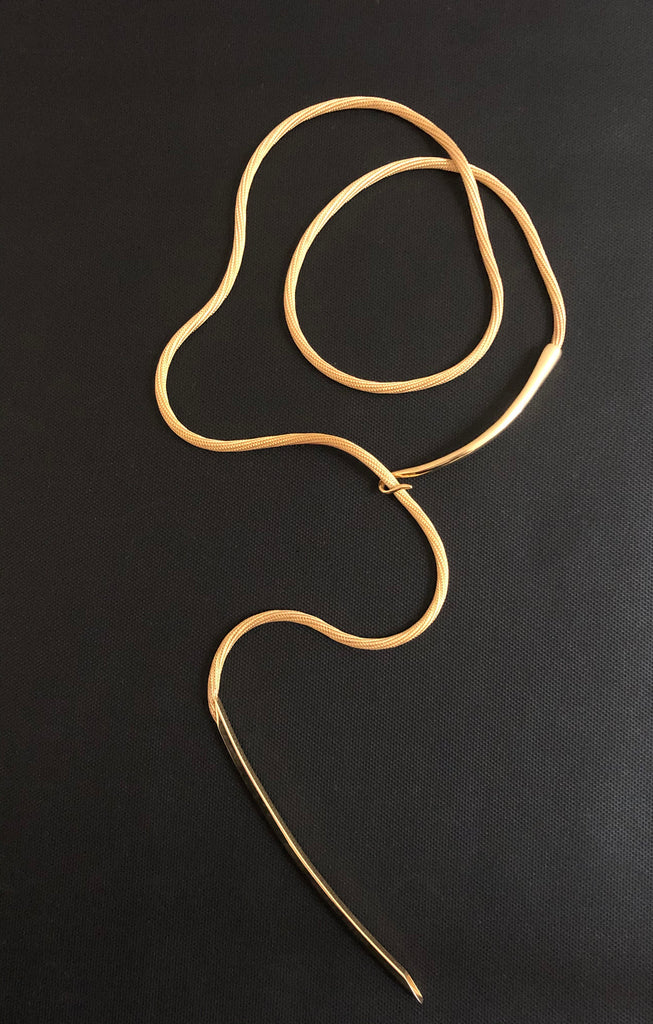 18k Mesh Pole Necklace