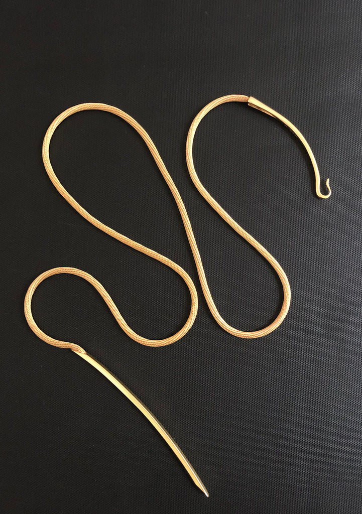 18k Mesh Pole Necklace