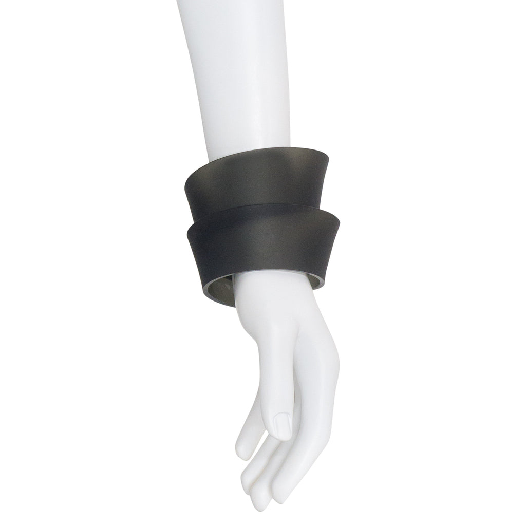 Ribbon Sculpture Bracelet with Topaz