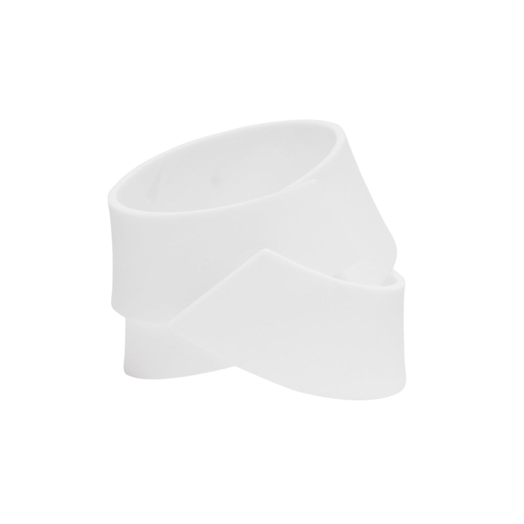 Ribbon Sculpture Bracelet with Topaz