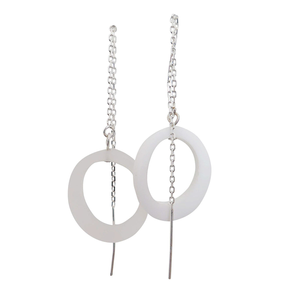 Ovals on Chain Earrings